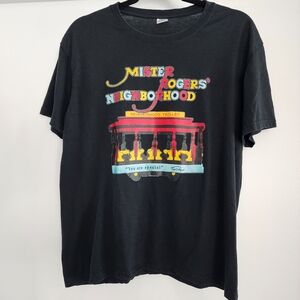 Mister Rogers' Neighborhood Black T-Shirt